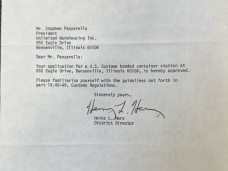 1976 Unlimited CFS Letter